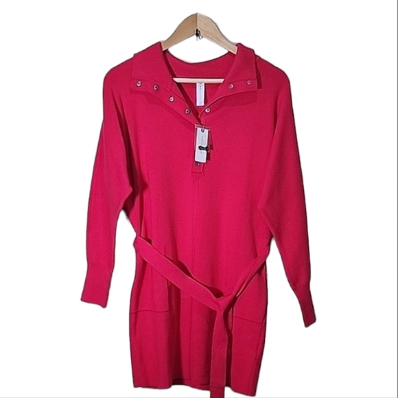 Anthropology Daily Pratice polo ribed knit sweater dress size XXS - Picture 4 of 8